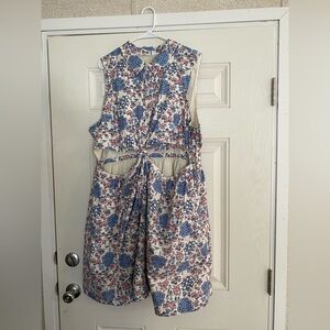 ModCloth Womens 3x Floral Sleeveless Dress with Cutout